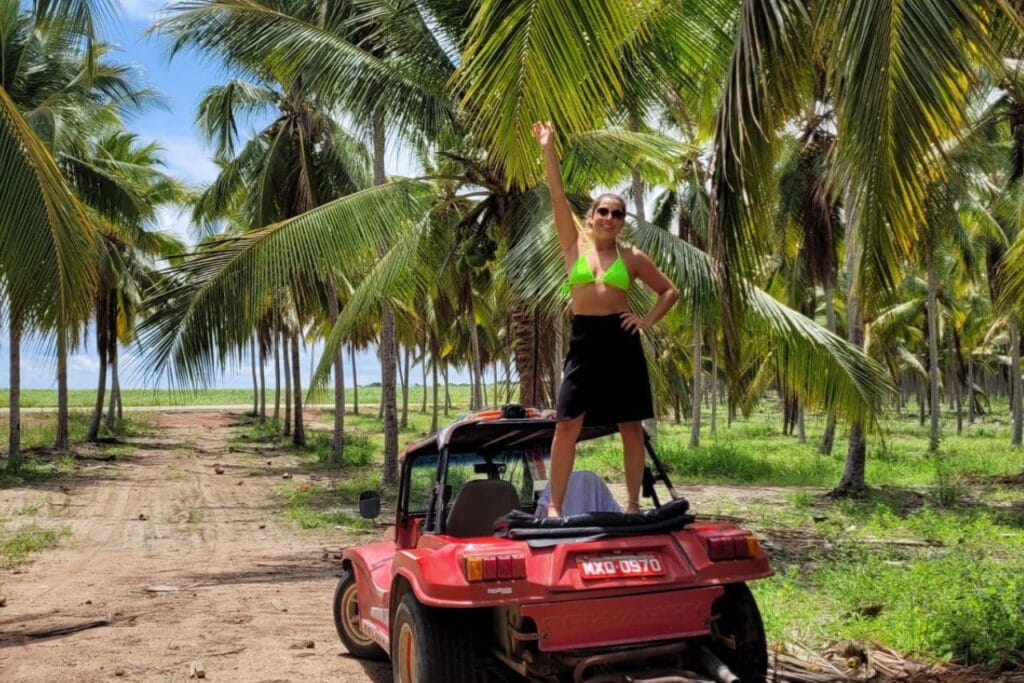 por do sol na praia do jacare