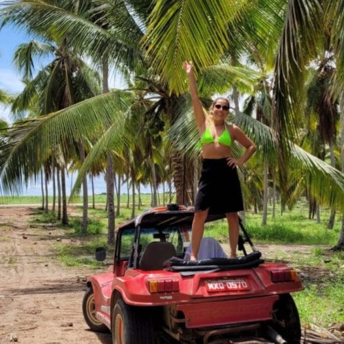 por do sol na praia do jacare